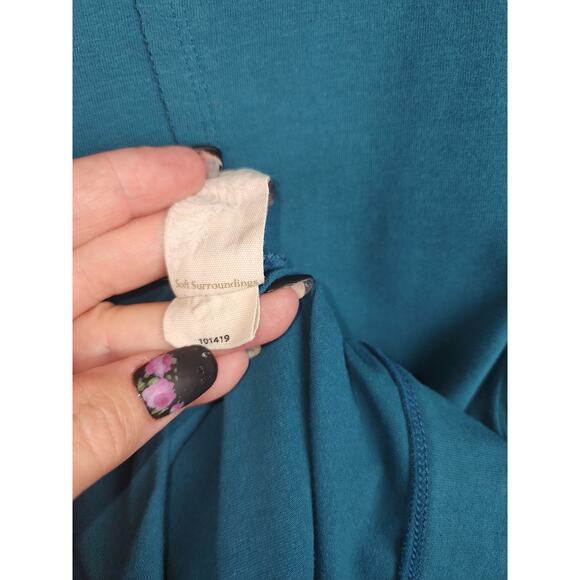 Soft surroundings Tunic Top Womens XL patchwork cabincore cozycore mature comfy - Picture 4 of 10